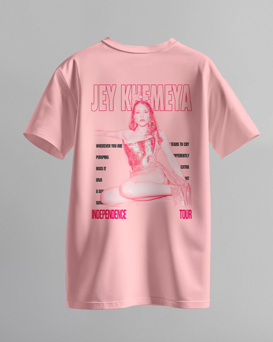 T-SHIRT PINK "INDEPENDENCE TOUR"
